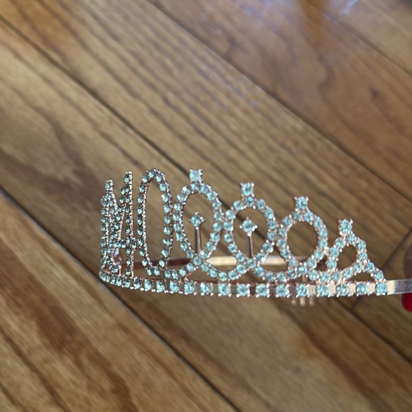 40th Birthday Party Set - Tiara, Sash, Cake Topper - Picture 5 of 10